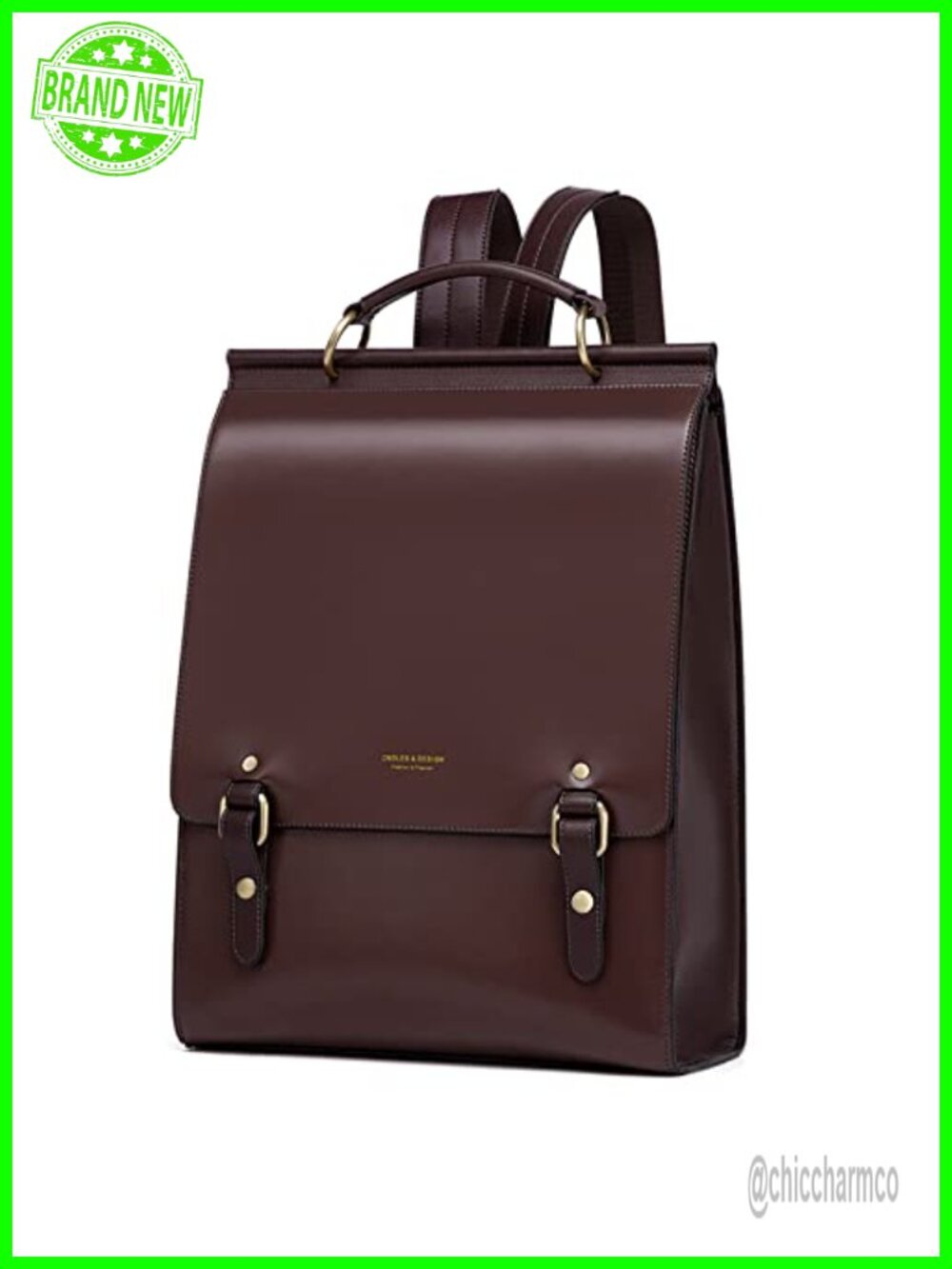 Genuine Leather Backpack Purse Travel Shoulder Bag Convertible Anti-Theft
